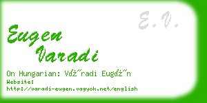 eugen varadi business card